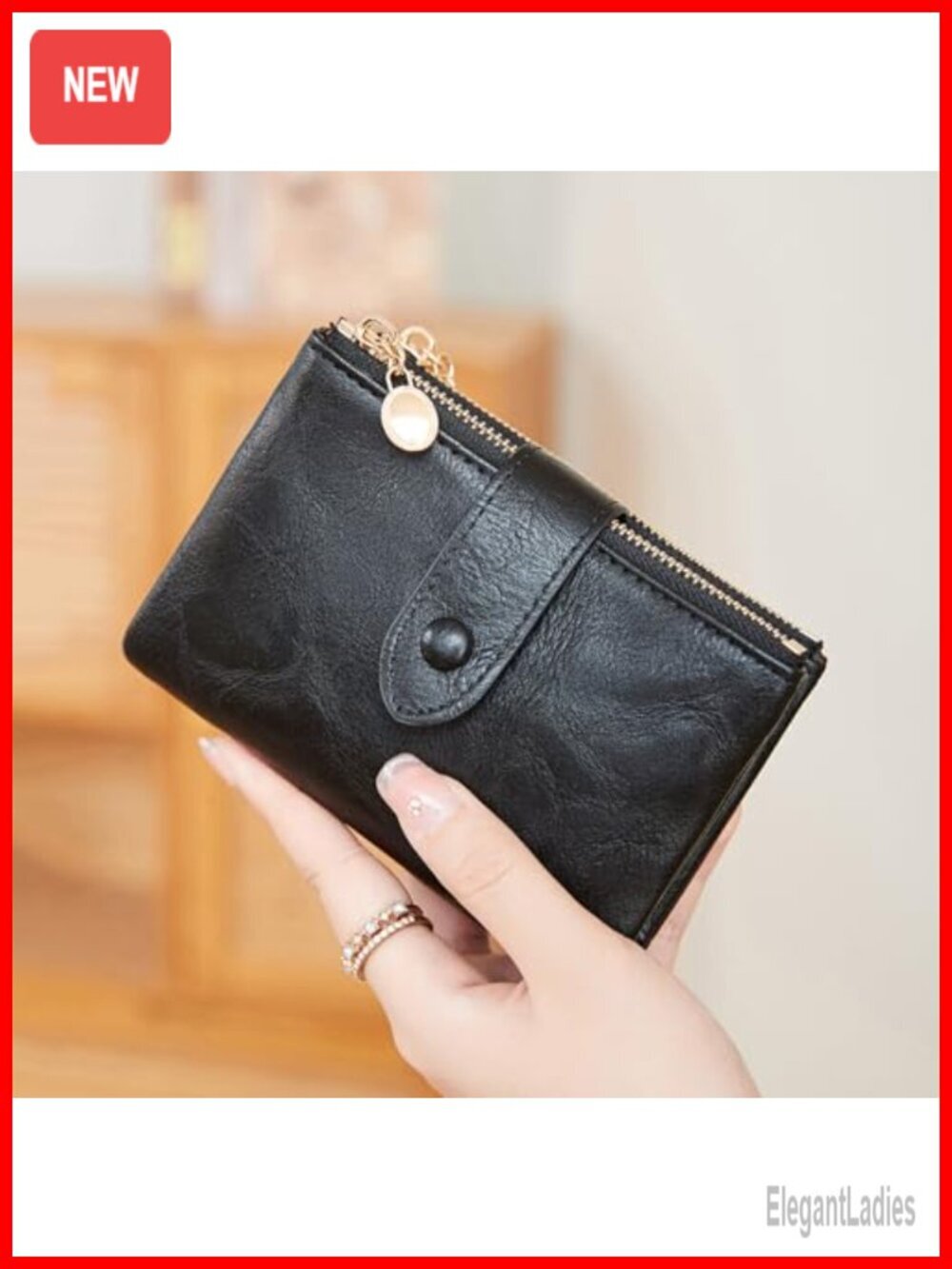 PU Leather Bifold RFID Blocking Wallet with 18 Card Slots - Picture 2 of 6